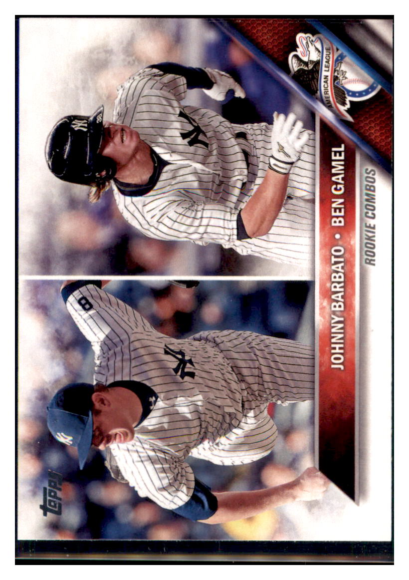 2016 Topps Update Ben Gamel / Johnny
  Barbato SN2016  New York Yankees #US5
  Baseball card   MATV4A simple Xclusive Collectibles   