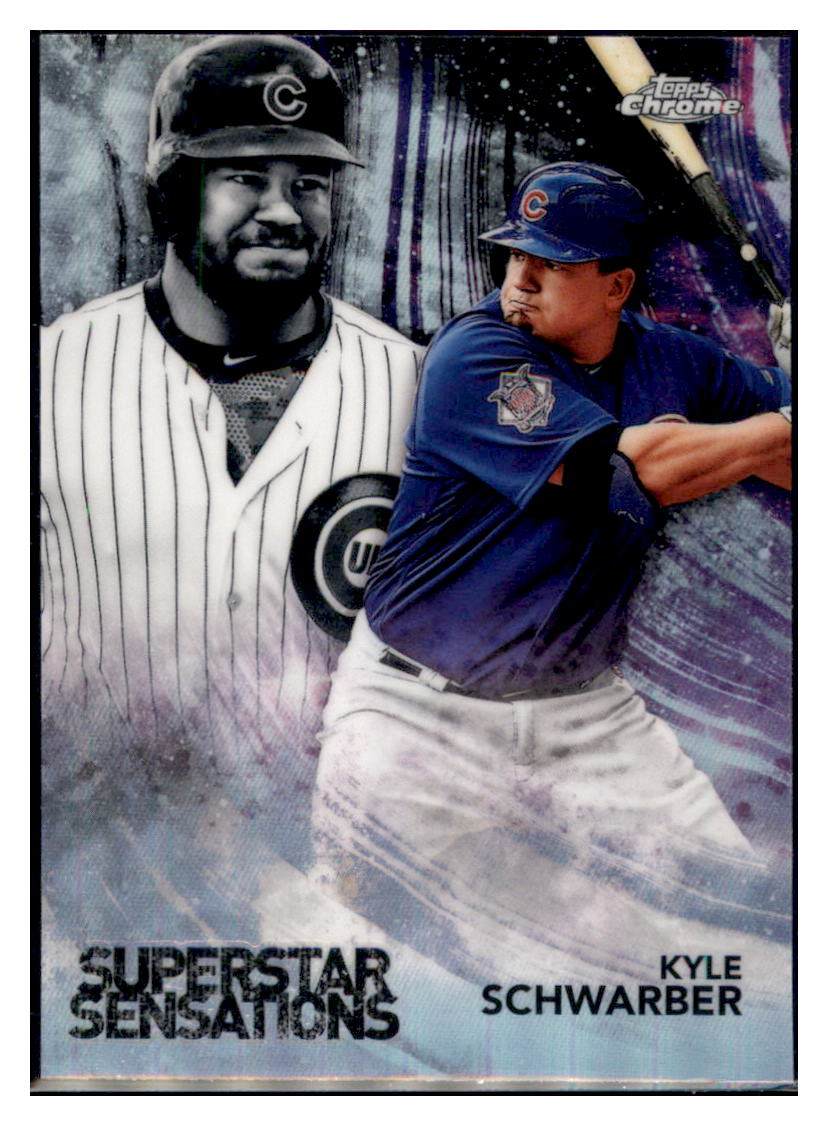 2018 Topps Chrome Kyle Schwarber  Chicago Cubs #SS-10 Baseball card   MATV4A simple Xclusive Collectibles   