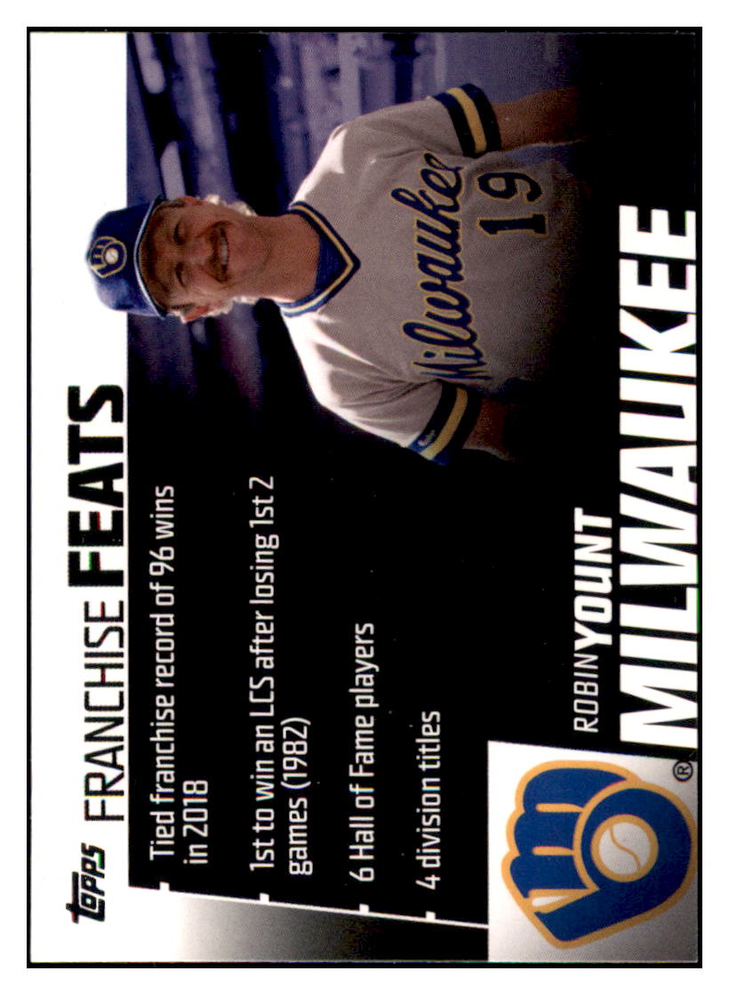 2019 Topps Robin Yount  Milwaukee Brewers #FF-16 Baseball card   MATV4A simple Xclusive Collectibles   