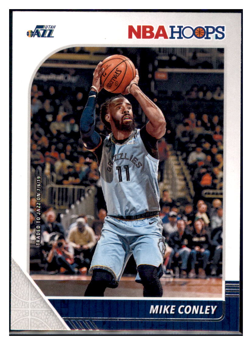 2019 Hoops Mike Conley  Utah Jazz #186 Basketball card   MATV4A simple Xclusive Collectibles   
