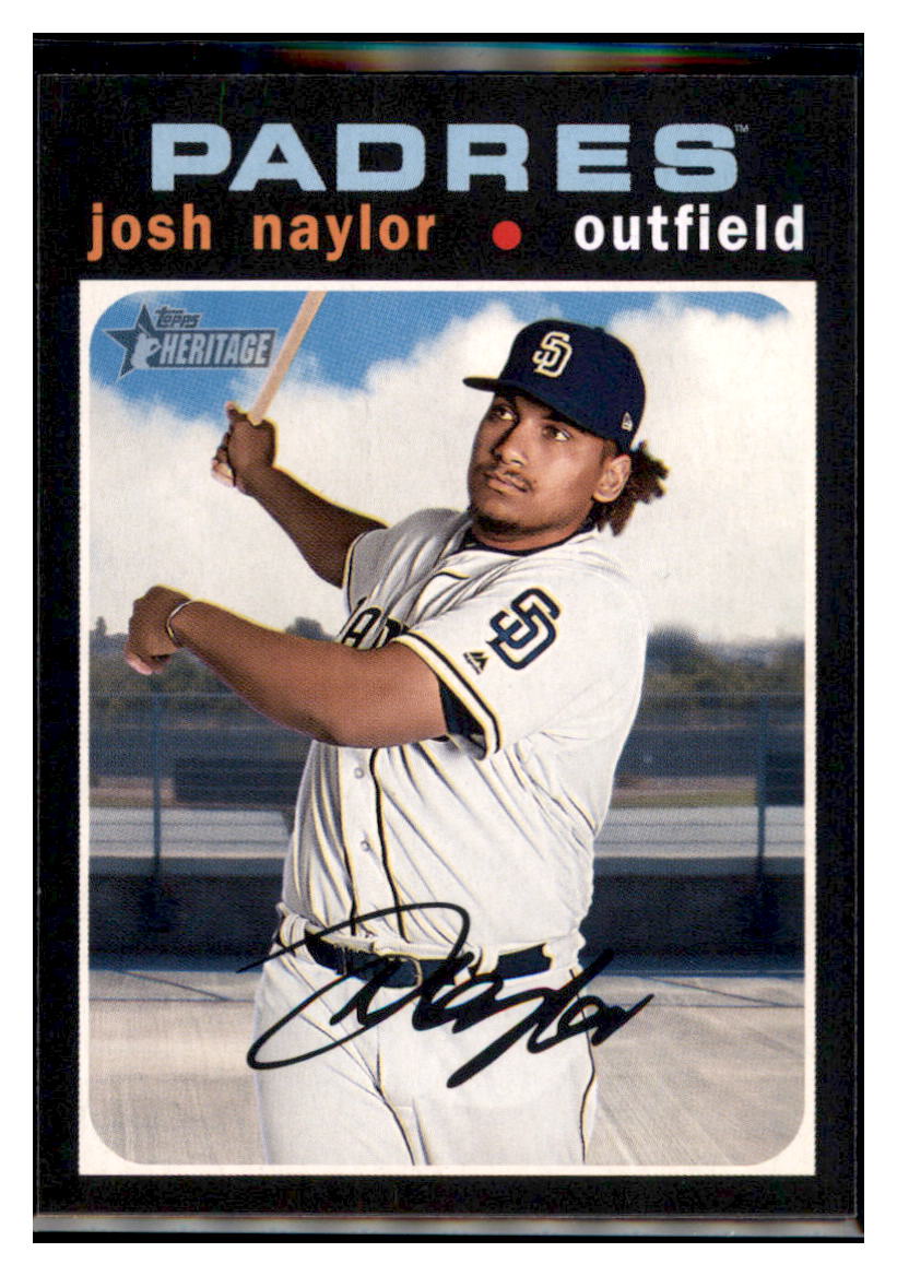 2020 Topps Heritage Josh Naylor  San Diego Padres #363 Baseball card   MATV4A simple Xclusive Collectibles   