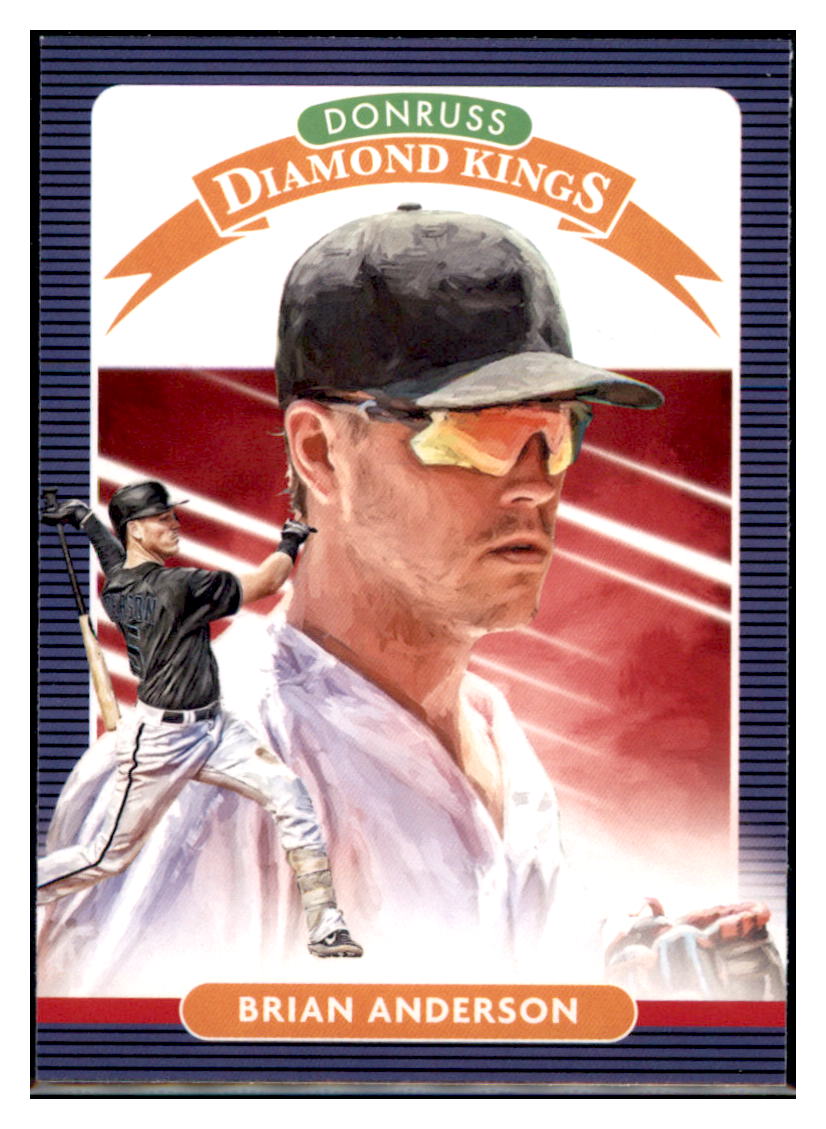 2020 Donruss Brian Anderson  Miami Marlins #6 Baseball card   MATV4A simple Xclusive Collectibles   