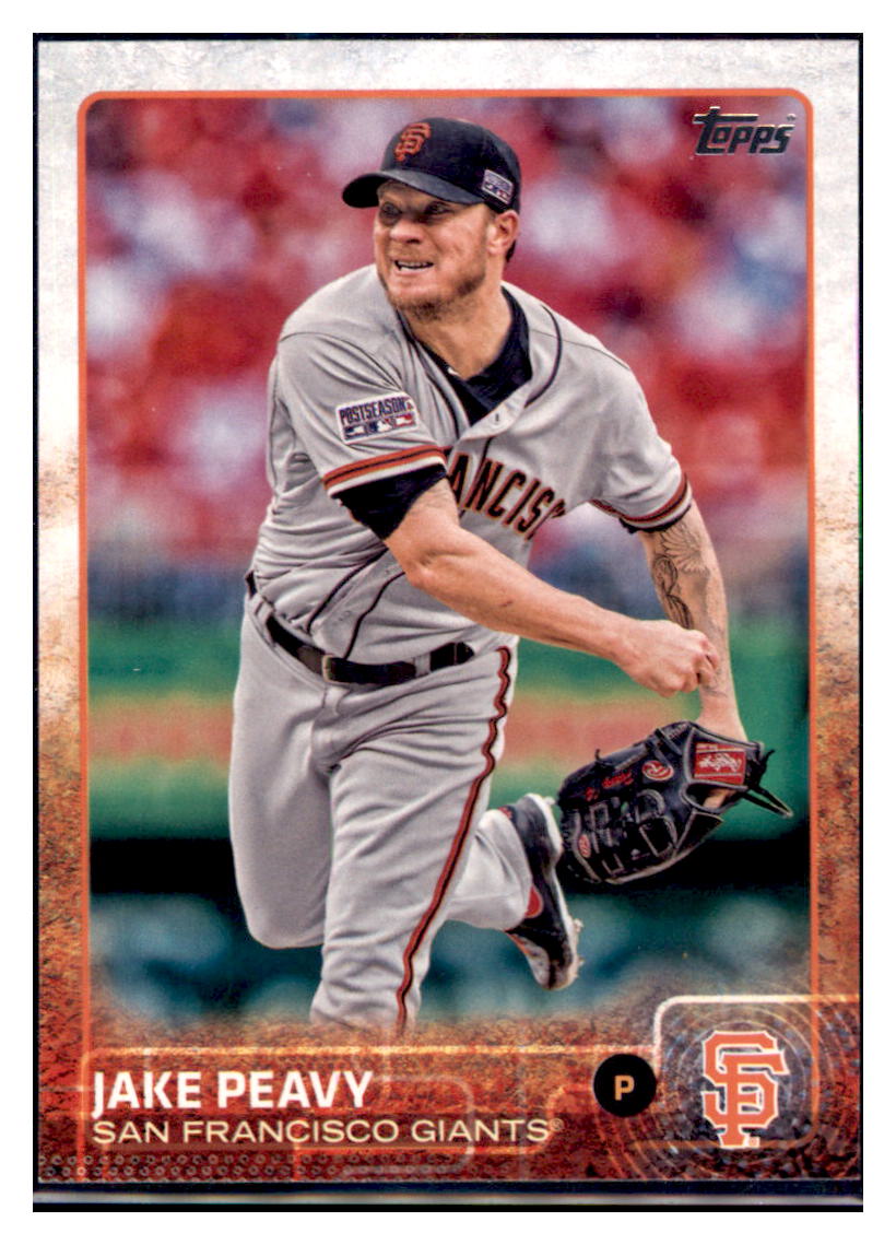 2015 Topps Jake Peavy  San Francisco Giants #228 Baseball
  card   MATV4A simple Xclusive Collectibles   