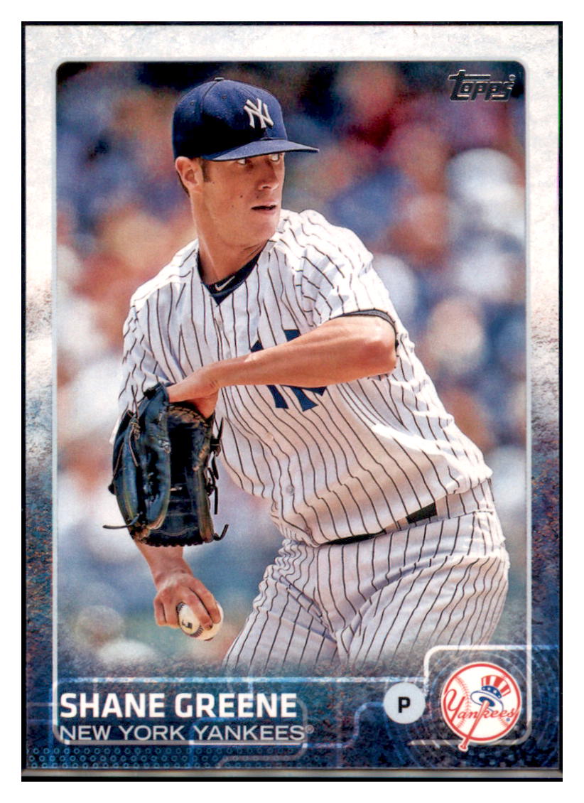 2015 Topps Shane Greene  New York Yankees #343 Baseball card   MATV4A simple Xclusive Collectibles   