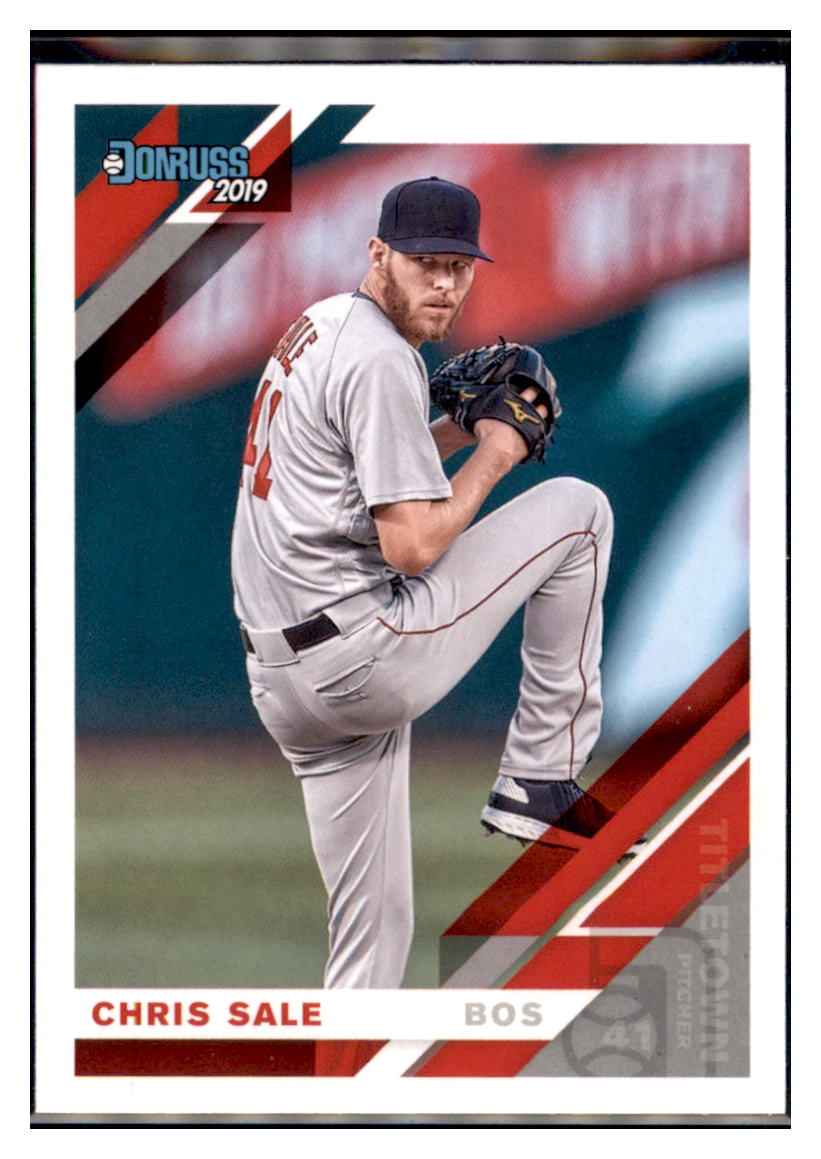 2019 Donruss Chris Sale raised knee
  Boston Red Sox #51b Baseball card  
  MATV4A simple Xclusive Collectibles   
