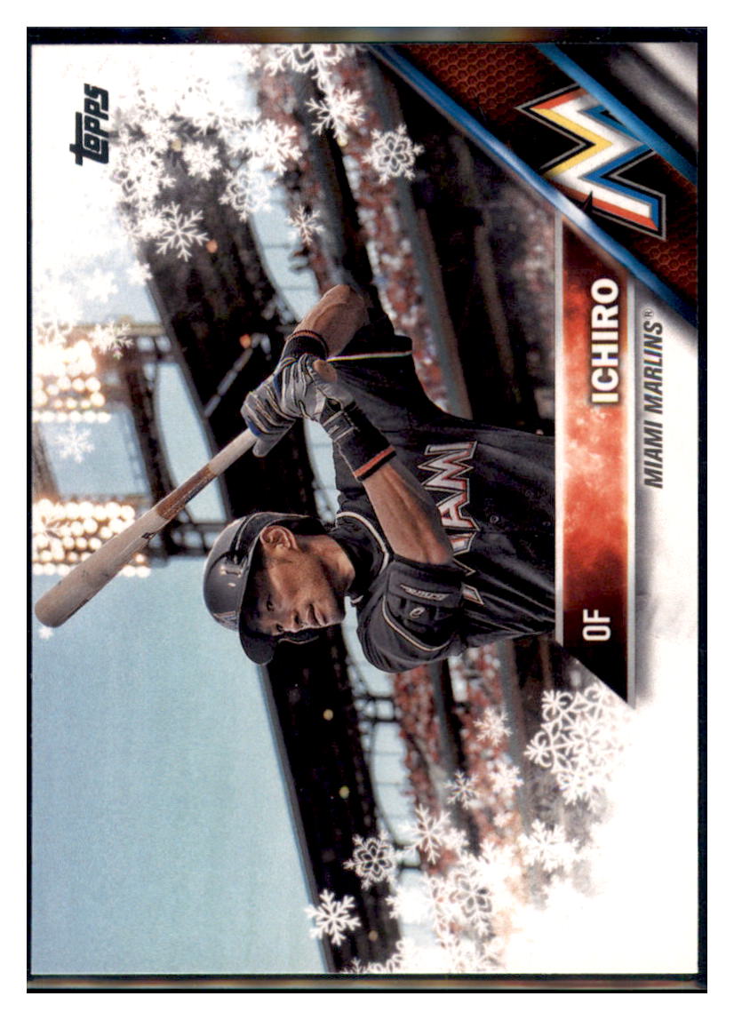 2016 Topps Holiday Ichiro  Miami Marlins #HMW78 Baseball card   MATV4A_1a simple Xclusive Collectibles   