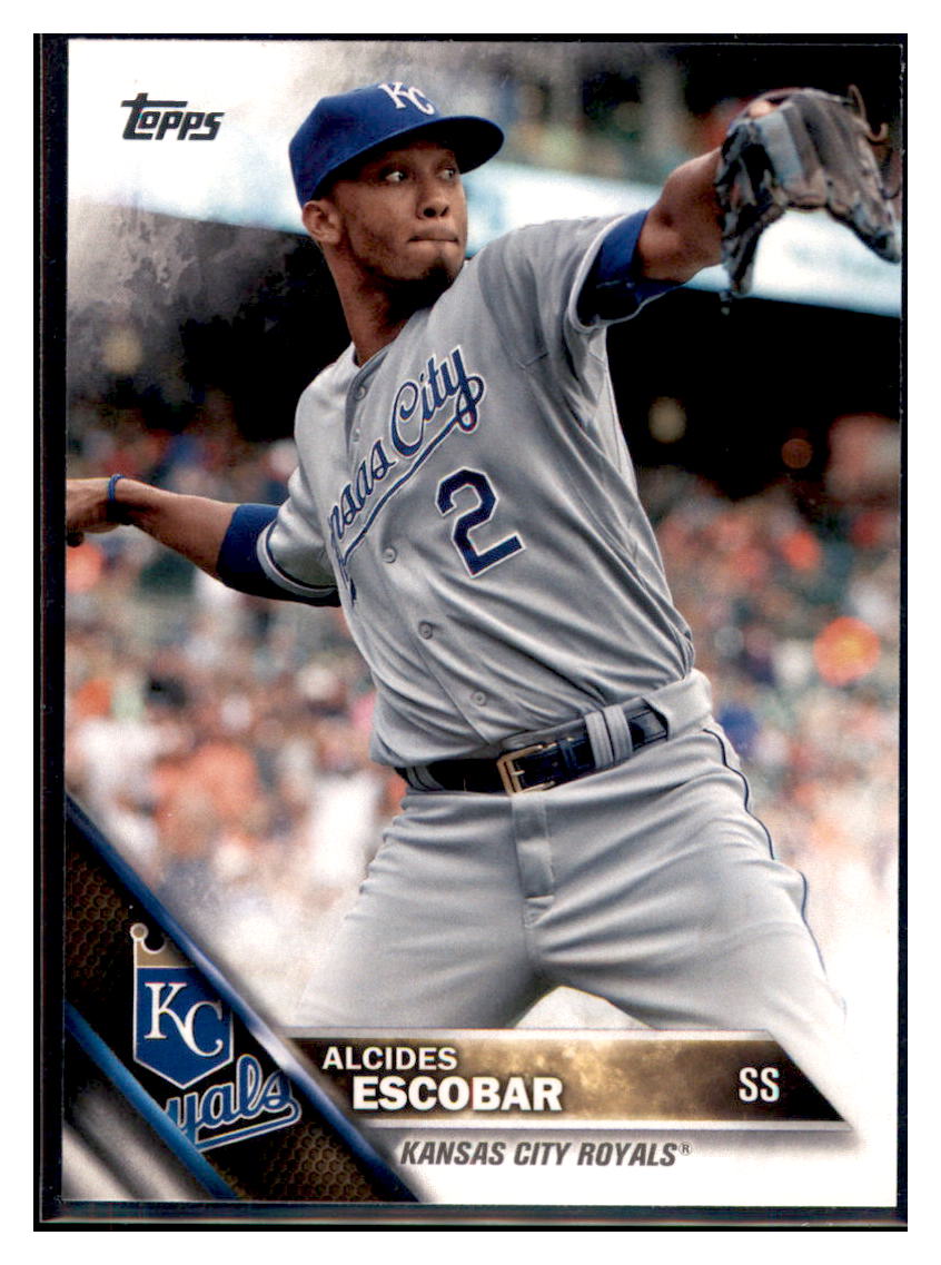 2016 Topps Alcides Escobar  Kansas City Royals #287 Baseball card   MATV2 simple Xclusive Collectibles   