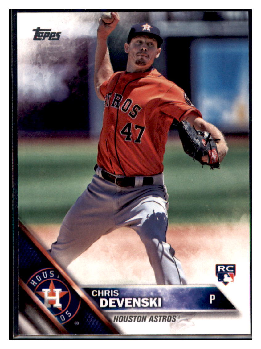 2016 Topps Update Chris Devenski  Houston Astros #US270 Baseball card   MATV2 simple Xclusive Collectibles   