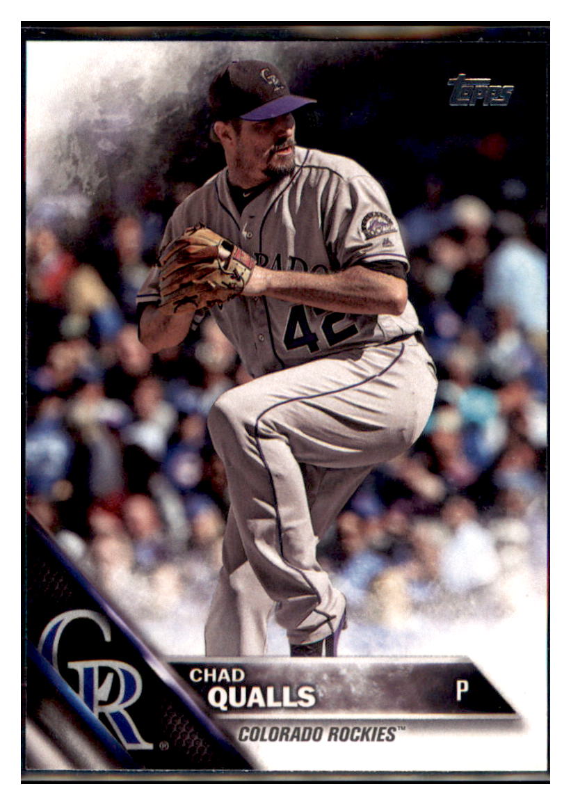 2016 Topps Update Chad Qualls  Colorado Rockies #US82 Baseball card   MATV2 simple Xclusive Collectibles   