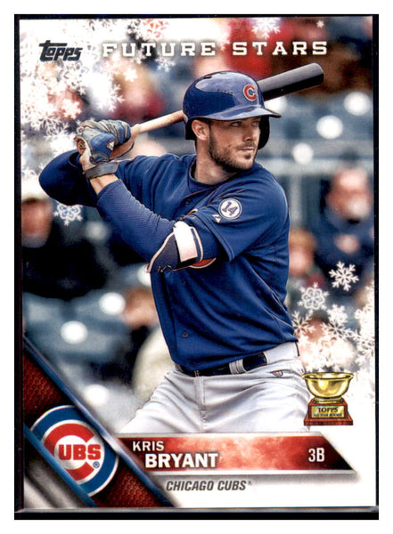 Kris Bryant 2016 Topps Holiday Future Stars Baseball Card Chicago