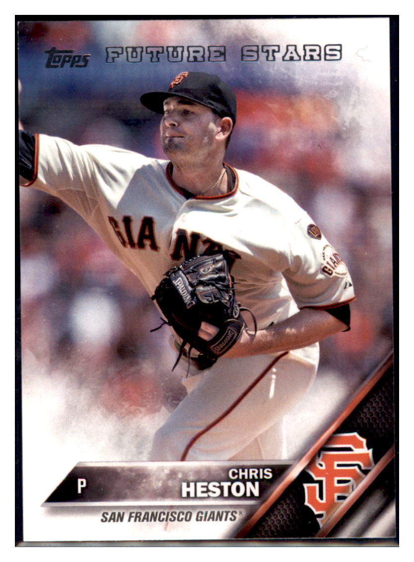 2016 Topps San Francisco Giants Chris
  Heston  San Francisco Giants #SFG-12
  Baseball card   MATV2 simple Xclusive Collectibles   