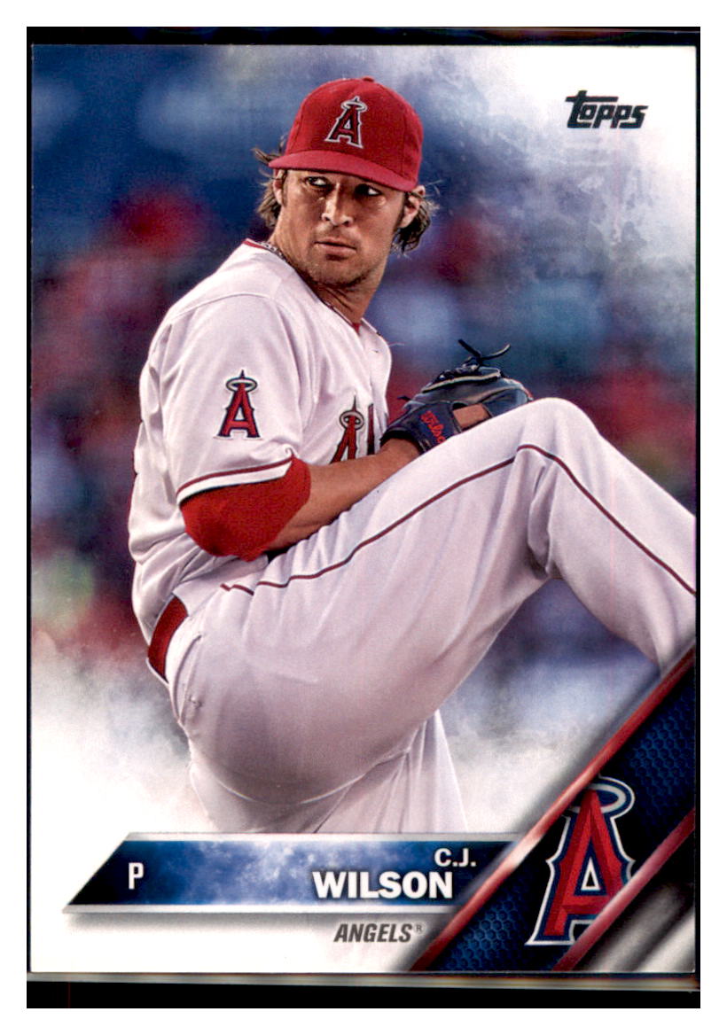 2016 Topps Los Angeles Angels of Anaheim
  C.J. Wilson  Los Angeles Angels #A-13
  Baseball card   MATV2 simple Xclusive Collectibles   