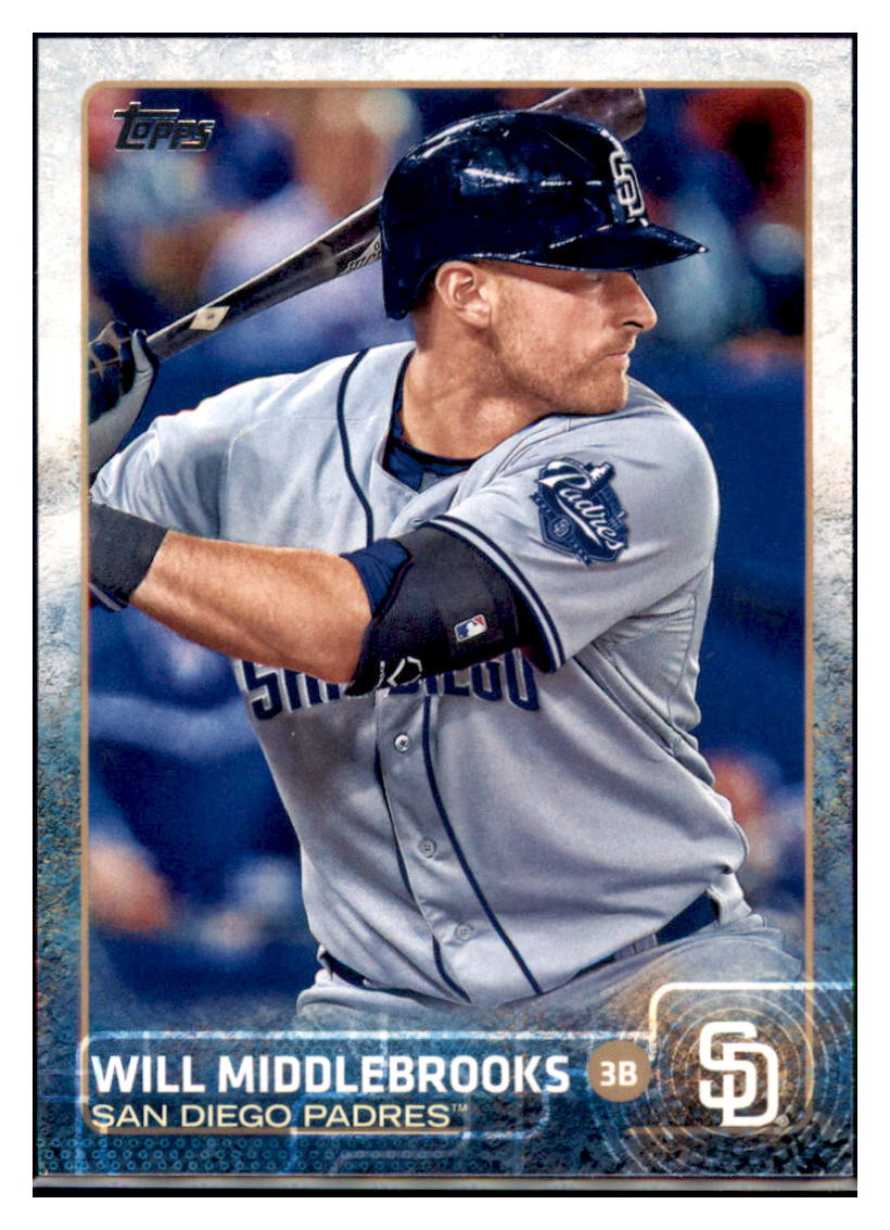 2015 Topps Will Middlebrooks  San Diego Padres #526 Baseball card   MATV2 simple Xclusive Collectibles   