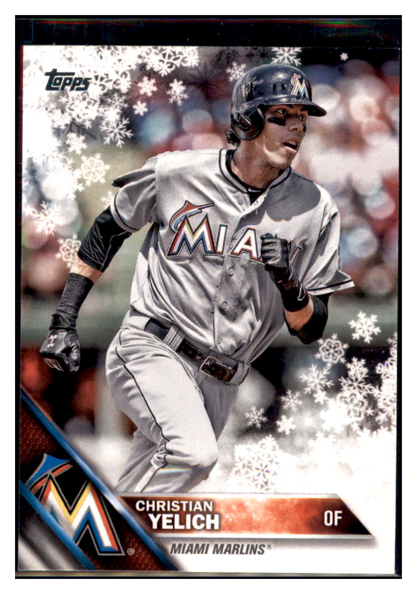 2016 Topps Christian Yelich  Miami Marlins #223 Baseball card   MATV2 simple Xclusive Collectibles   
