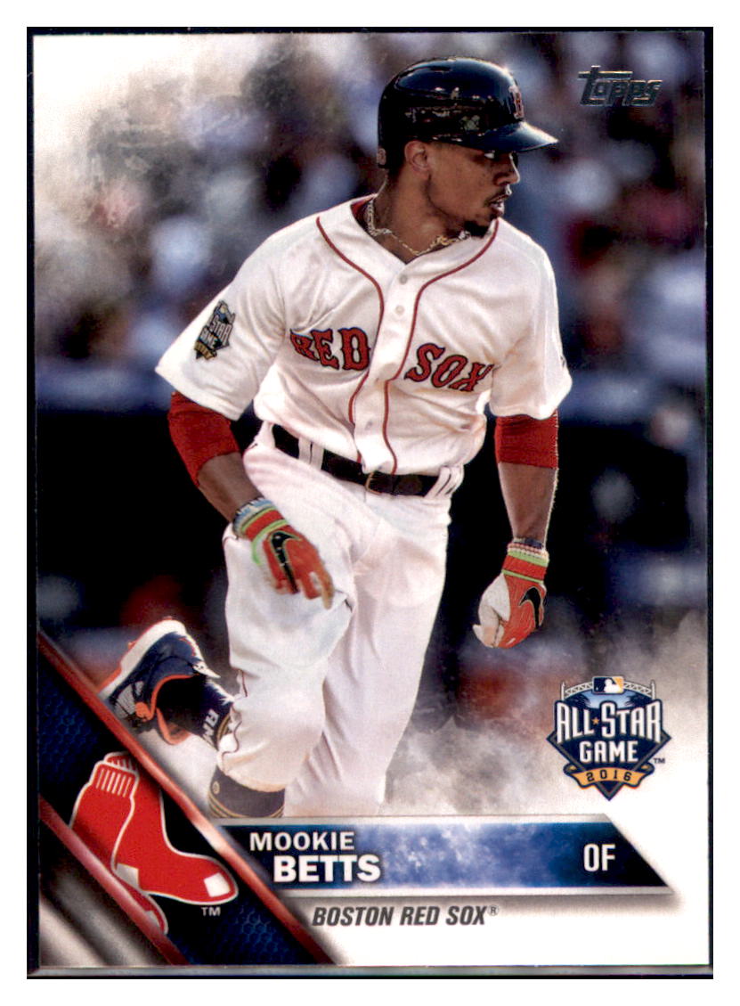 2016 Topps Update Mookie Betts ASG Boston Red Sox #US201a Baseball card   MATV2 simple Xclusive Collectibles   