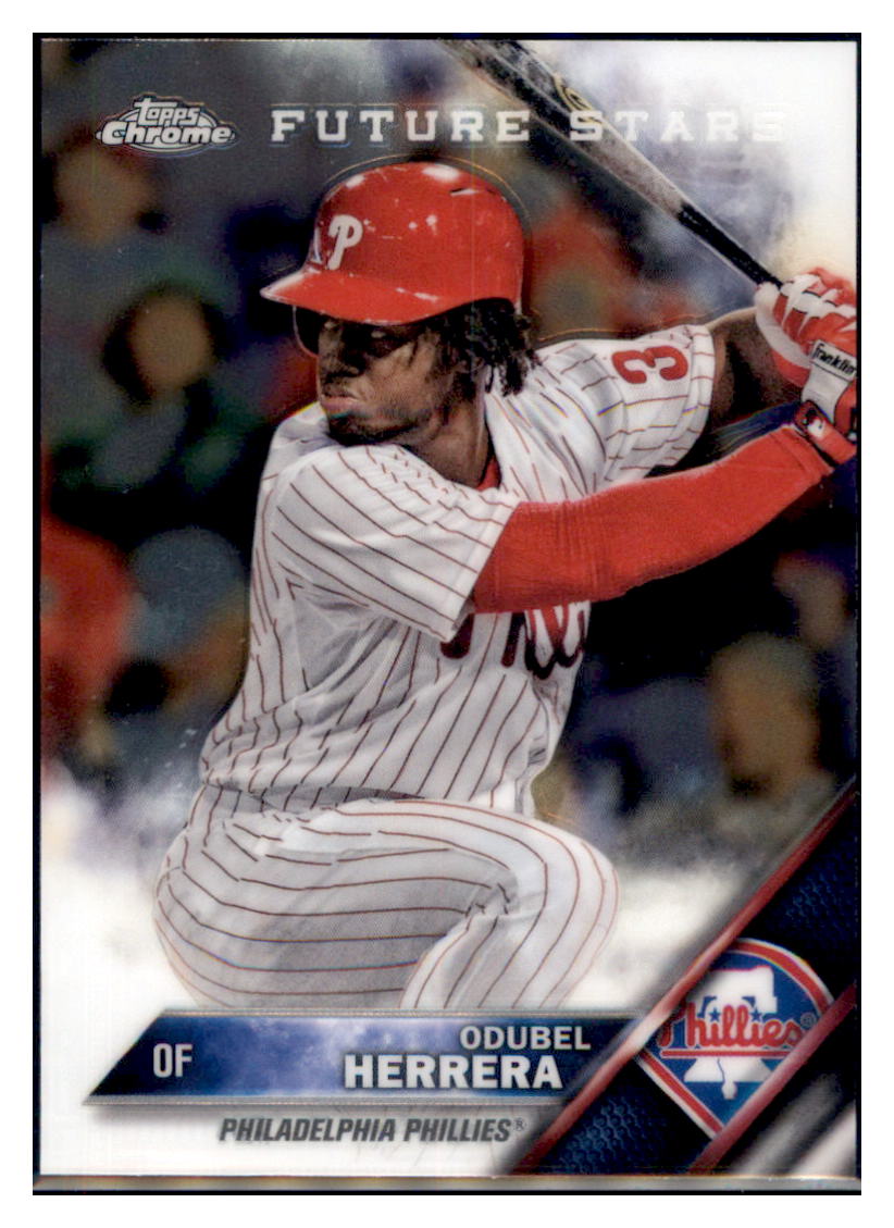 2016 Topps Chrome Odubel Herrera  Philadelphia Phillies #129 Baseball
  card   MATV2 simple Xclusive Collectibles   
