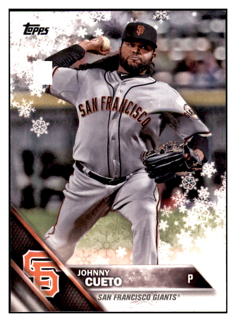 2016 Topps Holiday Johnny Cueto  San Francisco Giants #HMW47 Baseball
  card   MATV2_1a simple Xclusive Collectibles   