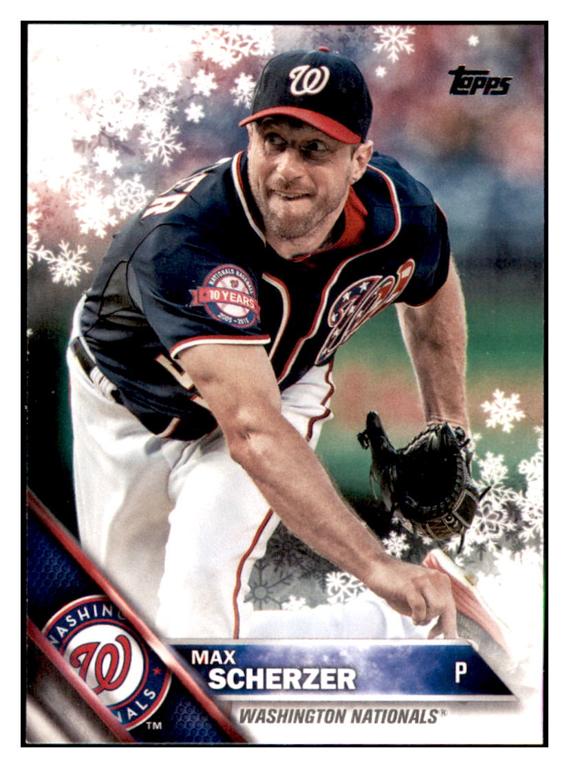 2016 Topps Max Scherzer  Washington Nationals #209 Baseball
  card   MATV2_1b simple Xclusive Collectibles   
