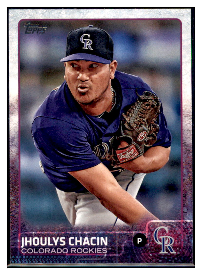 2015 Topps Jhoulys Chacin  Colorado Rockies #366 Baseball card   MATV2 simple Xclusive Collectibles   