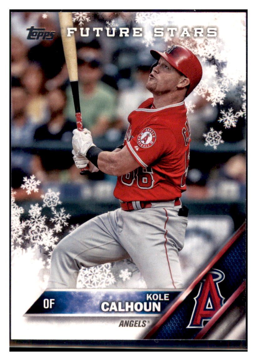 2016 Topps Holiday Kole Calhoun  Los Angeles Angels #HMW59 Baseball
  card   MATV2 simple Xclusive Collectibles   