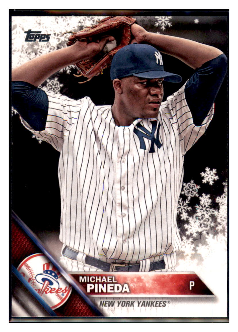 2016 Topps Holiday Michael Pineda  New York Yankees #HMW142 Baseball card   MATV2 simple Xclusive Collectibles   