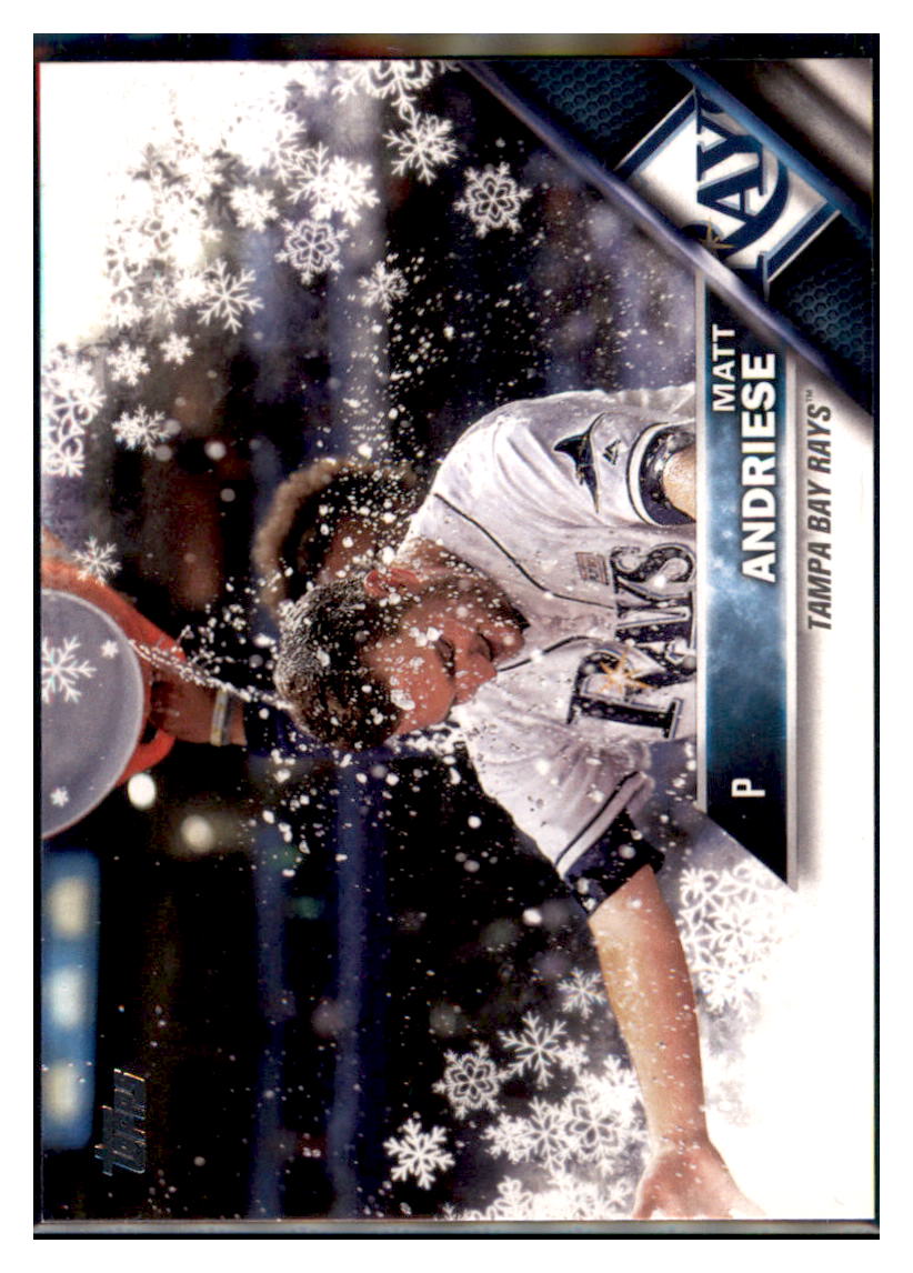 2016 Topps Holiday Matt Andriese  Tampa Bay Rays #HMW21 Baseball card   MATV2 simple Xclusive Collectibles   