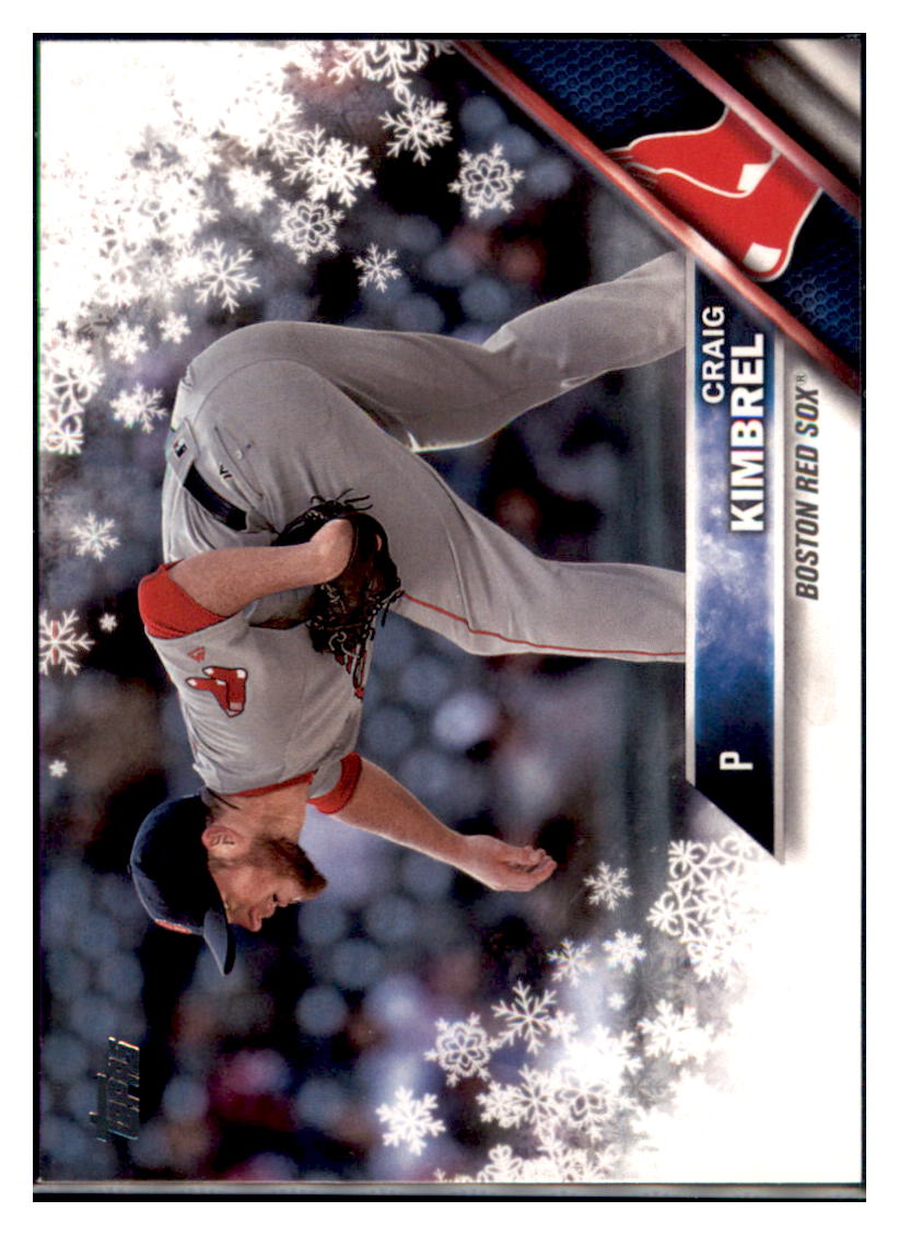 2016 Topps Holiday Craig Kimbrel  Boston Red Sox #HMW167 Baseball card   MATV2 simple Xclusive Collectibles   