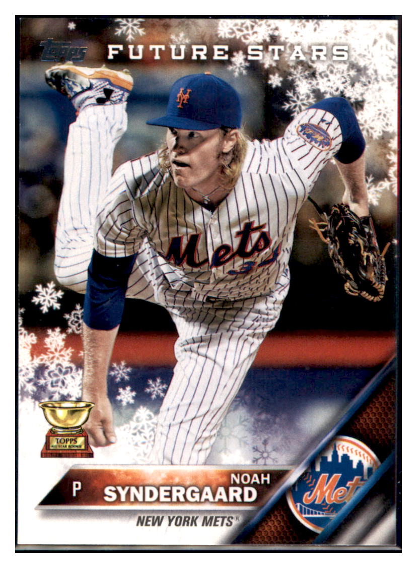 2016 Topps Holiday Noah Syndergaard  New York Mets #HMW25 Baseball card   MATV2_1a simple Xclusive Collectibles   