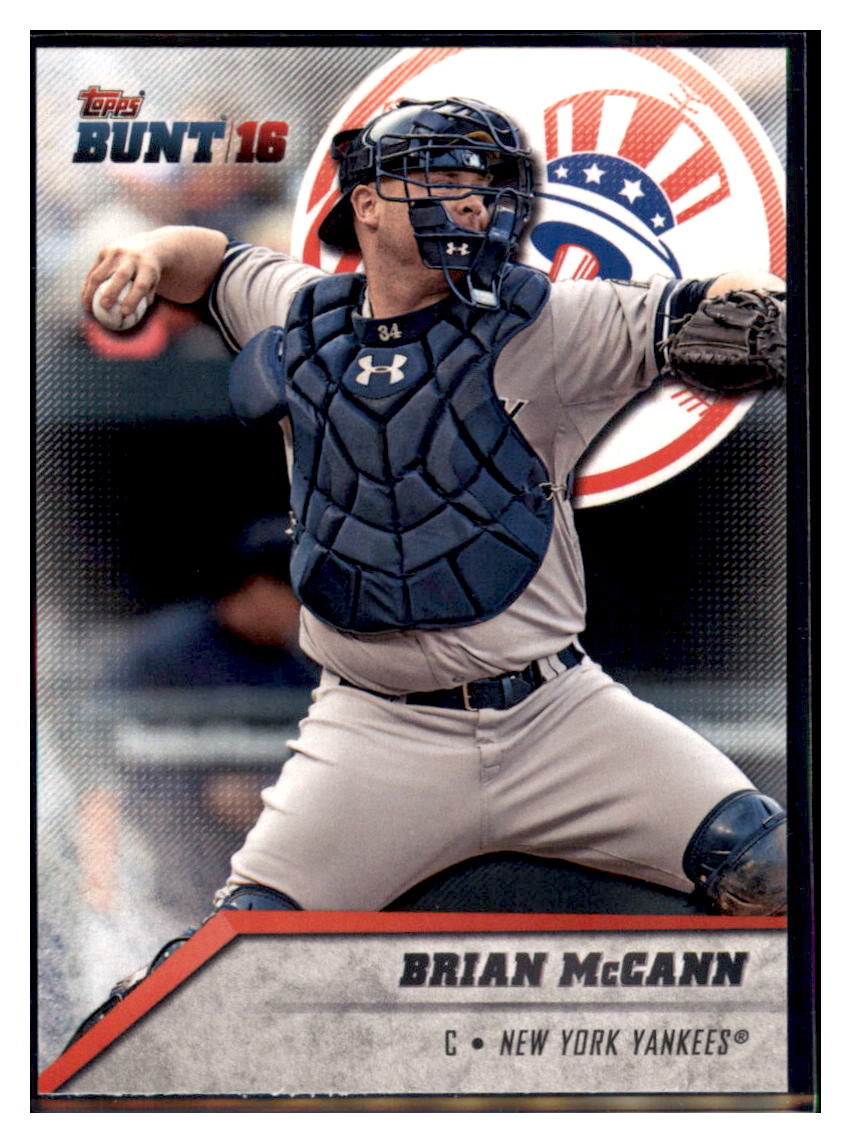 2016 Topps Bunt Brian McCann  New York Yankees #108 Baseball card   MATV2 simple Xclusive Collectibles   