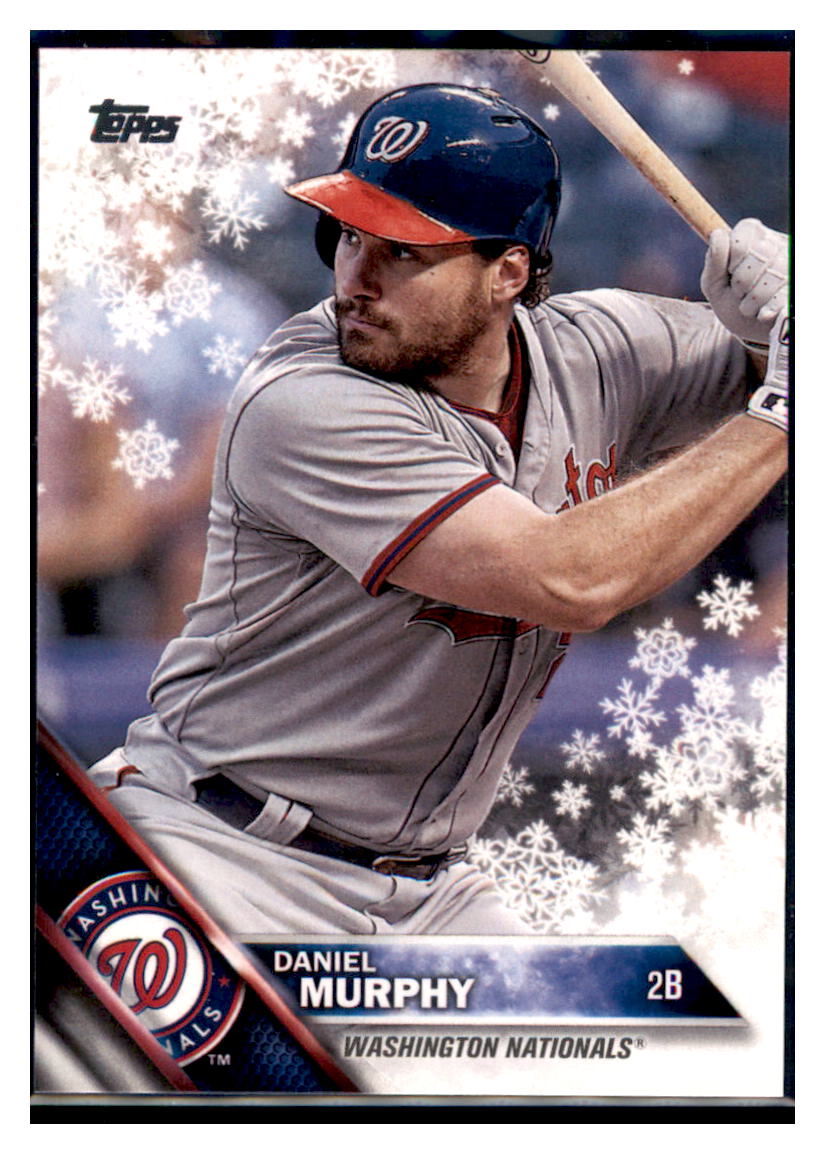 2016 Topps Holiday Daniel Murphy  Washington Nationals #HMW111 Baseball
  card   MATV2 simple Xclusive Collectibles   