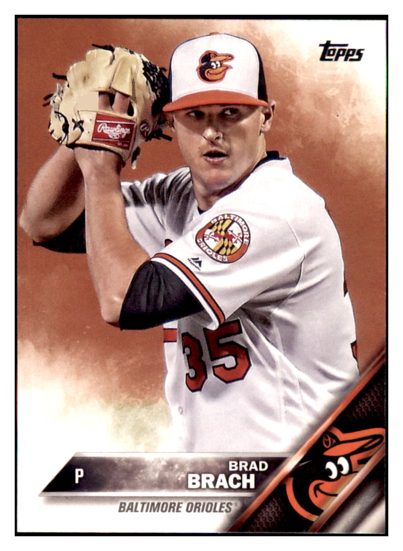 2016 Topps Update Brad Brach  Baltimore Orioles #US197 Baseball card   MATV2 simple Xclusive Collectibles   