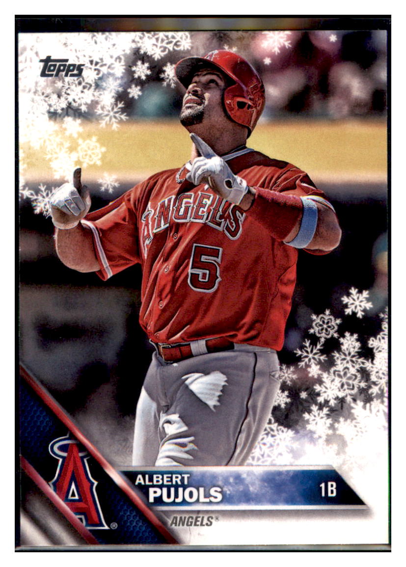 2016 Topps Holiday Albert Pujols  Los Angeles Angels #HMW164 Baseball
  card   MATV2_1a simple Xclusive Collectibles   