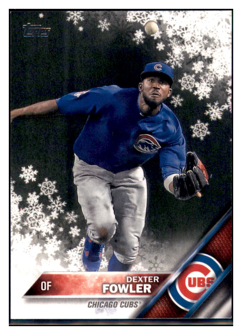 2016 Topps Holiday Dexter Fowler  Chicago Cubs #HMW90 Baseball card   MATV2_1b simple Xclusive Collectibles   