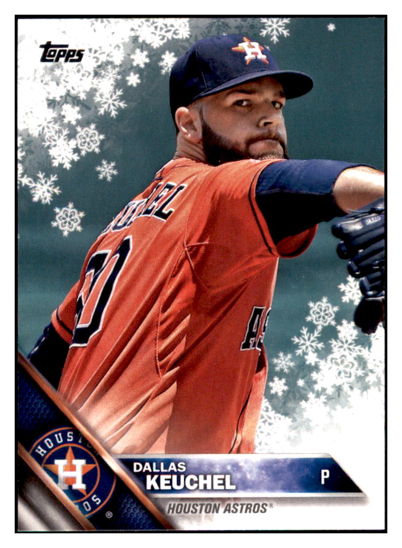 2016 Topps Holiday Dallas Keuchel  Houston Astros #HMW12 Baseball card   MATV2 simple Xclusive Collectibles   