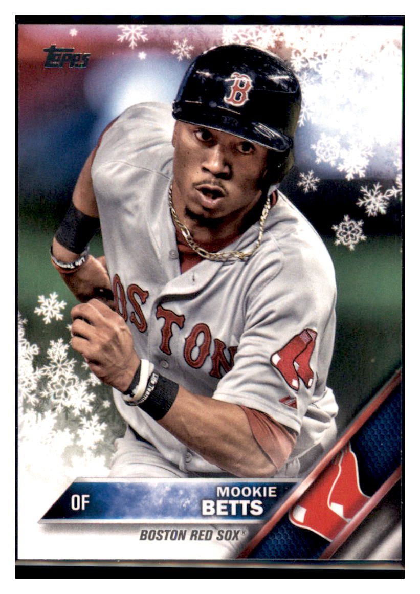 2016 Topps Holiday Mookie Betts  Boston Red Sox #HMW141 Baseball card   MATV2 simple Xclusive Collectibles   