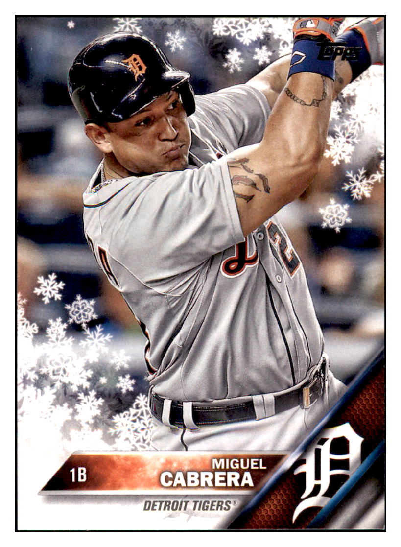 2016 Topps Holiday Miguel Cabrera  Detroit Tigers #HMW99 Baseball card   MATV2 simple Xclusive Collectibles   