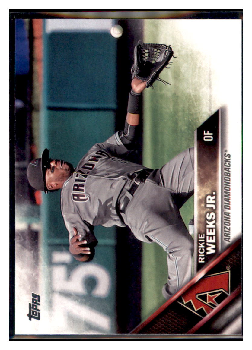 2016 Topps Update Rickie Weeks Jr.  Arizona Diamondbacks #US240 Baseball
  card   MATV2 simple Xclusive Collectibles   