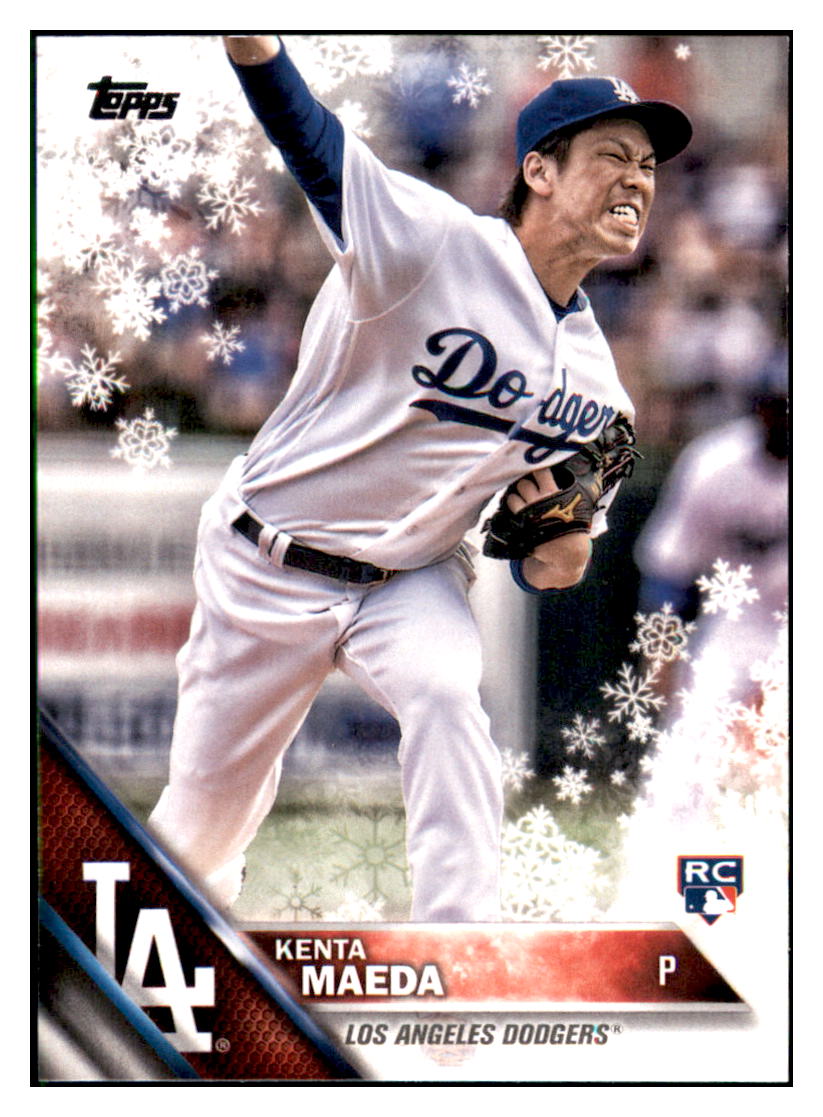 2016 Topps Holiday Kenta Maeda  Los Angeles Dodgers #HMW149 Baseball
  card   MATV2 simple Xclusive Collectibles   