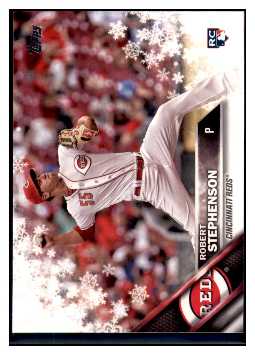 2016 Topps Holiday Robert Stephenson  Cincinnati Reds #HMW128 Baseball card   MATV2 simple Xclusive Collectibles   