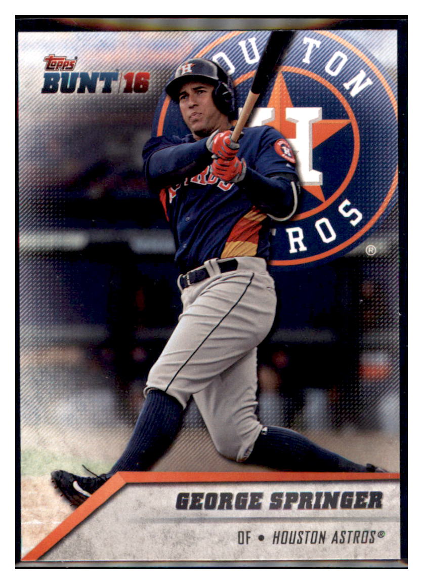 2016 Topps Bunt George Springer  Houston Astros #132 Baseball card   MATV2 simple Xclusive Collectibles   