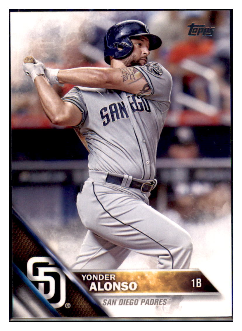 2016 Topps Yonder Alonso  San Diego Padres #345 Baseball card   MATV2 simple Xclusive Collectibles   