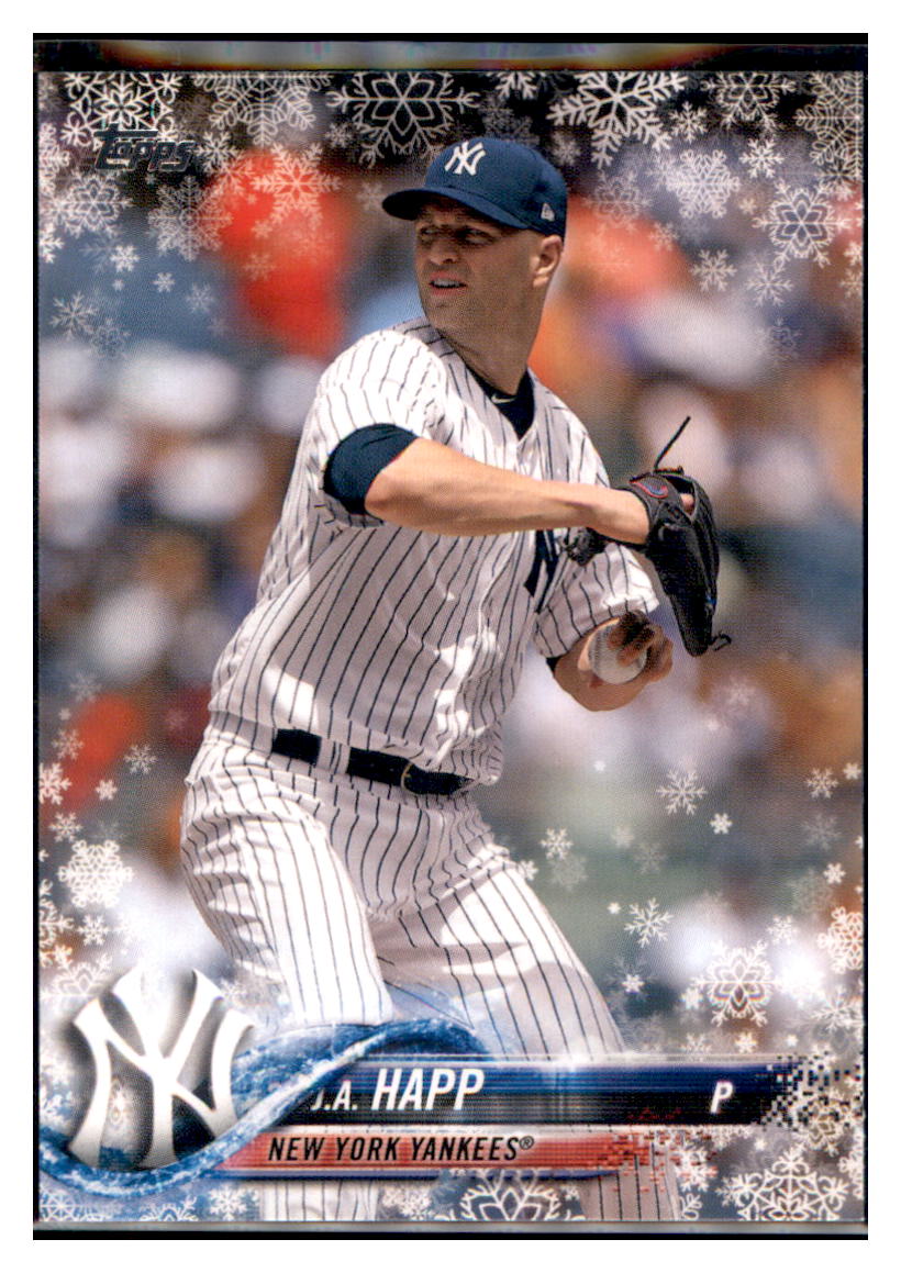 2018 Topps Holiday J.A. Happ  New York Yankees #HMW41 Baseball card   MATV2 simple Xclusive Collectibles   