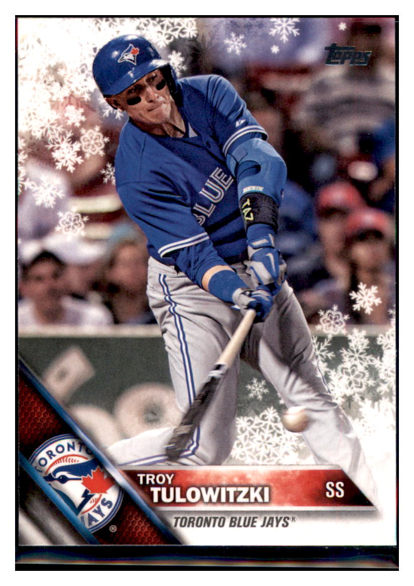 2016 Topps Holiday Troy Tulowitzki  Toronto Blue Jays #HMW175 Baseball
  card   MATV2 simple Xclusive Collectibles   