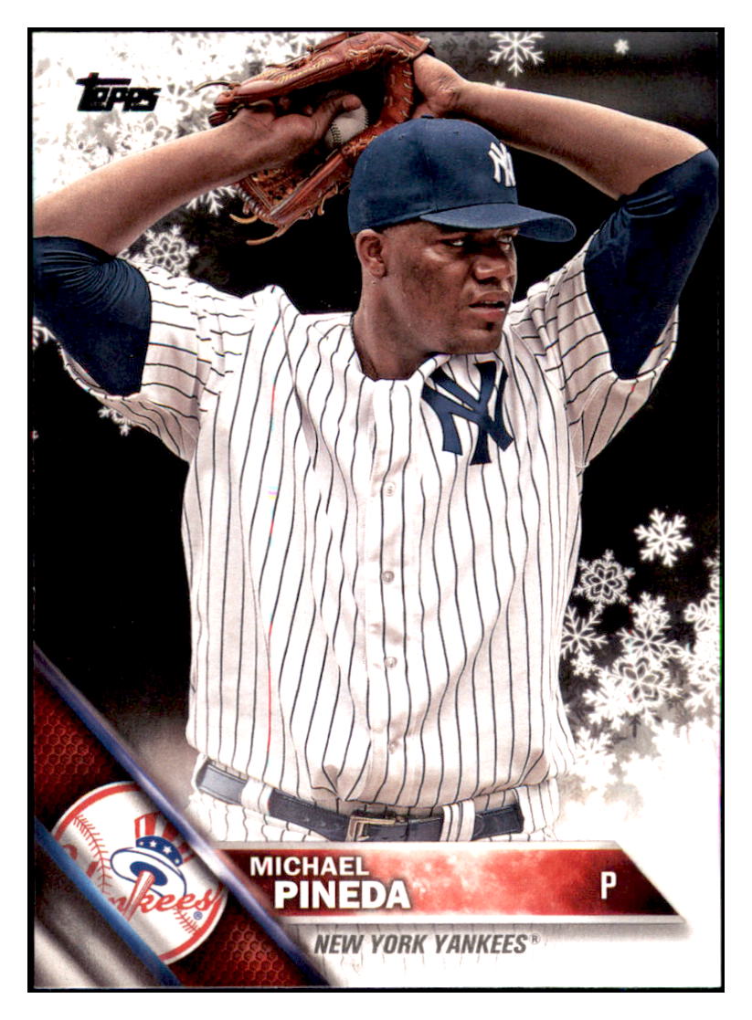 2016 Topps Holiday Michael Pineda  New York Yankees #HMW142 Baseball card   MATV2_1b simple Xclusive Collectibles   