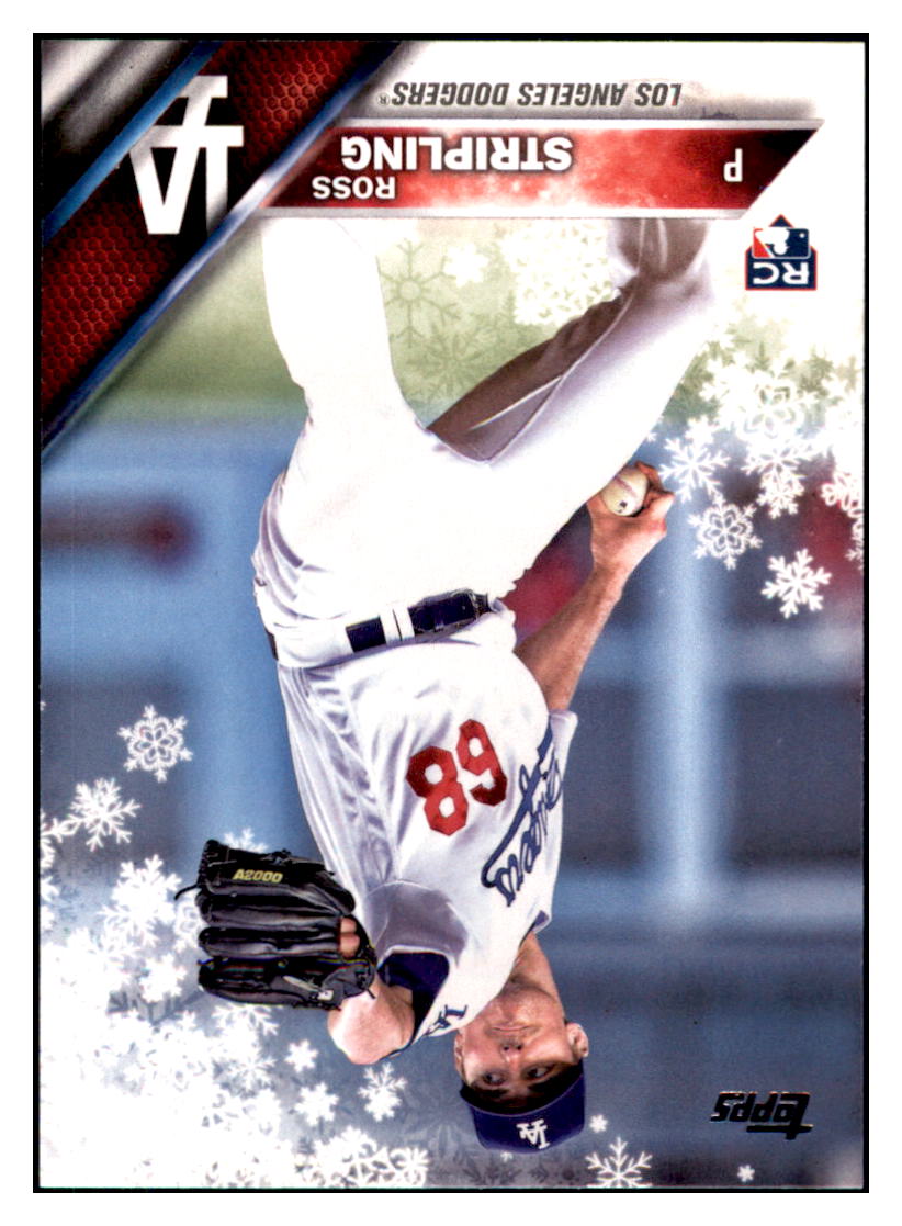 2016 Topps Holiday Ross Stripling  Los Angeles Dodgers #HMW173 Baseball
  card   MATV2_1a simple Xclusive Collectibles   