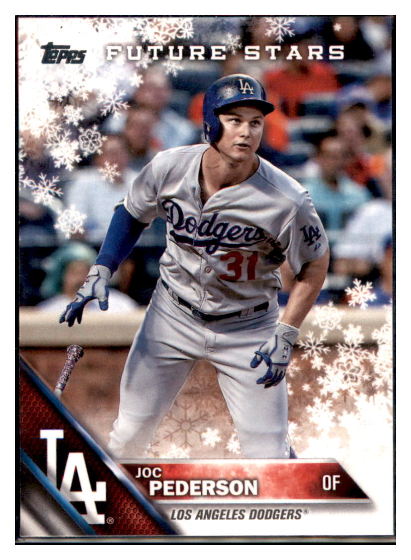 2016 Topps Holiday Joc Pederson  Los Angeles Dodgers #HMW122 Baseball
  card   MATV2_1a simple Xclusive Collectibles   