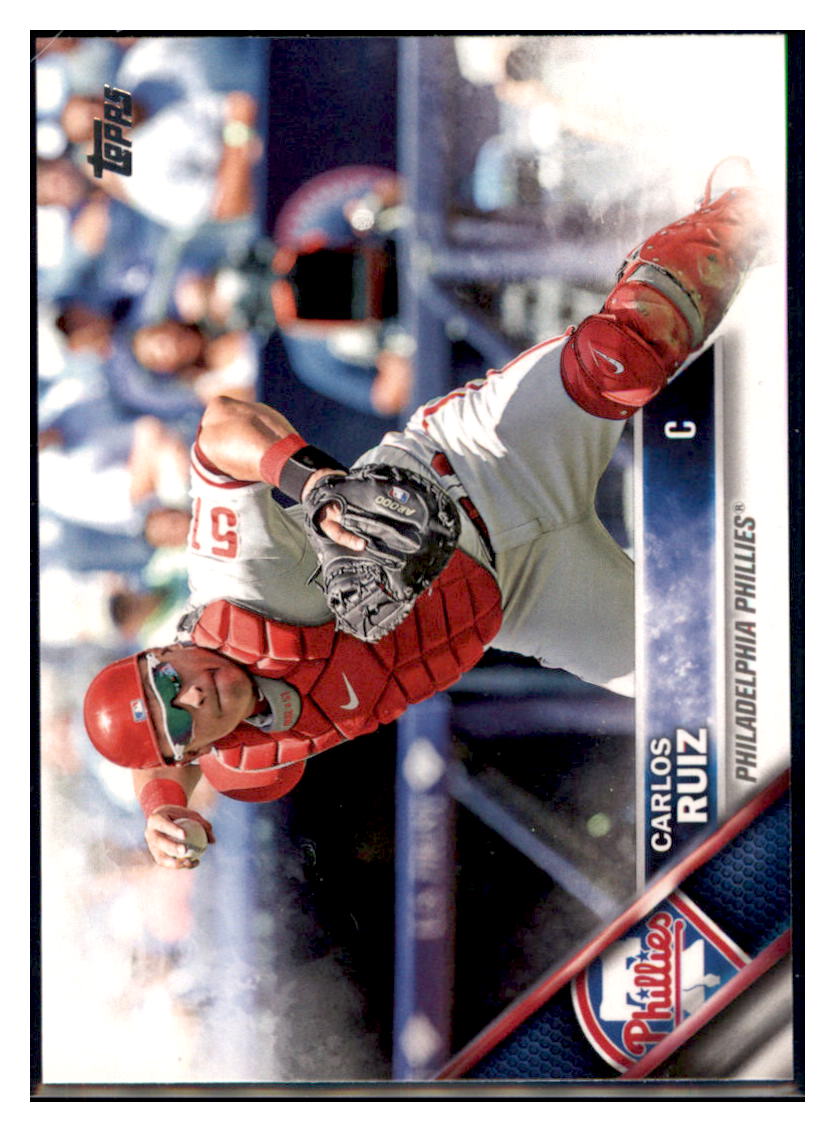 2016 Topps Carlos Ruiz  Philadelphia Phillies #237 Baseball
  card   MATV2 simple Xclusive Collectibles   