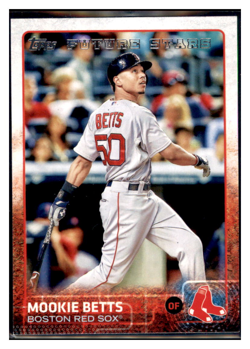 2015 Topps Mookie Betts  Boston Red Sox #389 Baseball card   MATV2 simple Xclusive Collectibles   