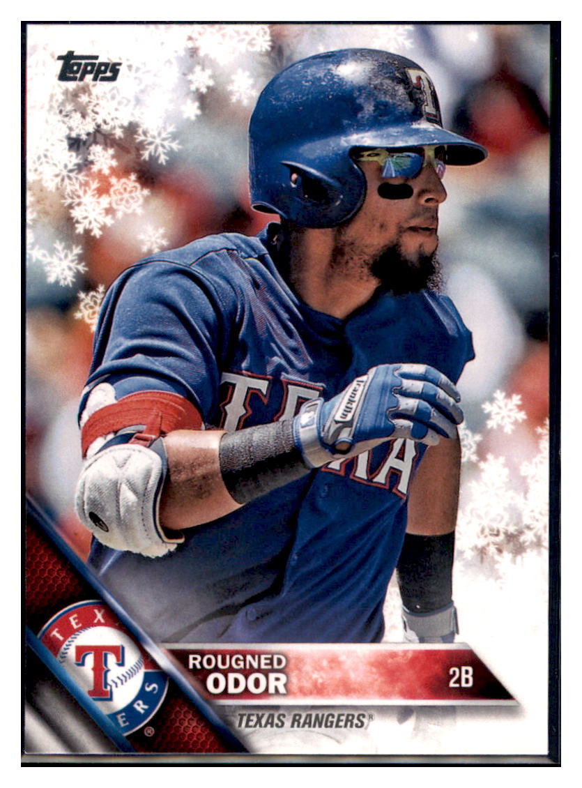 2016 Topps Holiday Rougned Odor  Texas Rangers #HMW193 Baseball card   MATV2 simple Xclusive Collectibles   