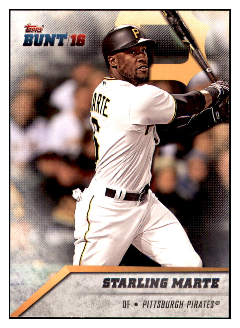 2016 Topps Bunt Starling Marte  Pittsburgh Pirates #52 Baseball card   MATV3 simple Xclusive Collectibles   